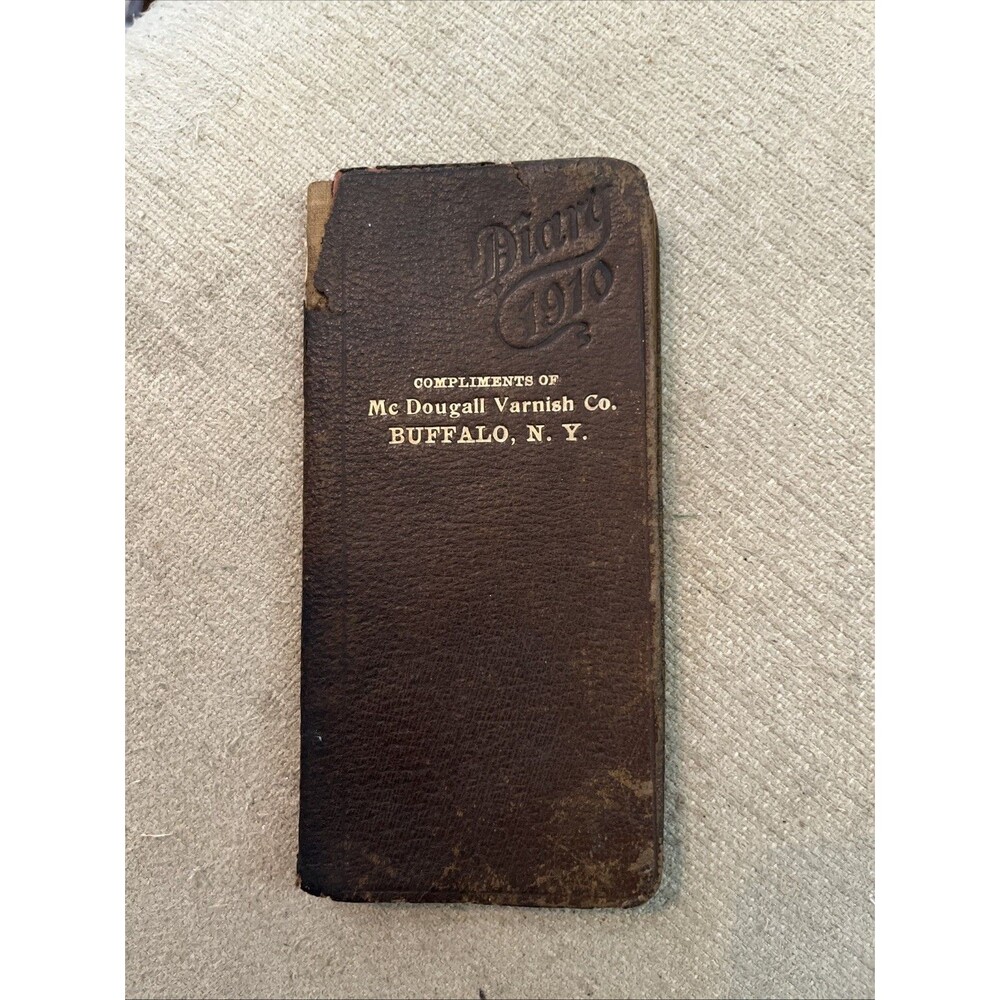 Vintage Diary 1910 Line a Day Contains Recipes Pocket Size